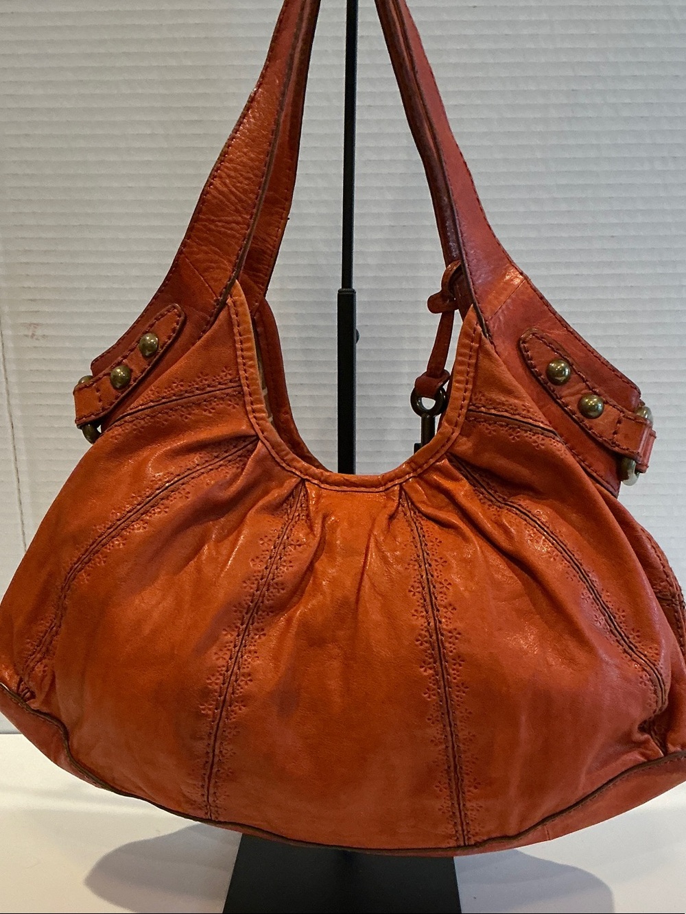 Fossil Cognac Leather Shoulder Bag - Picture 3 of 7